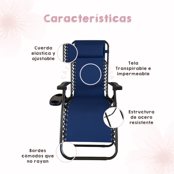 Camastro gravedad 0 Azul - Image 3