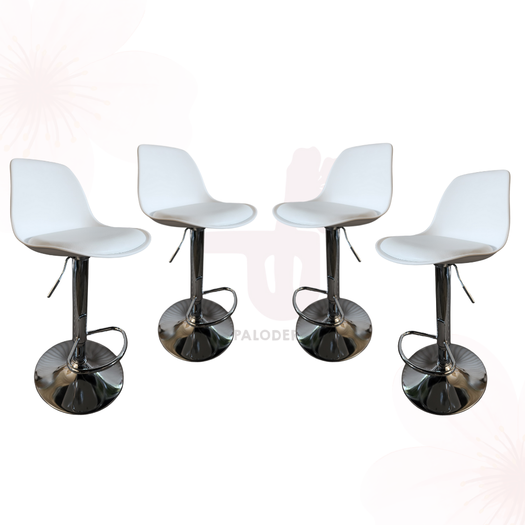 Banco Eames Blanco pack 4 pzas.