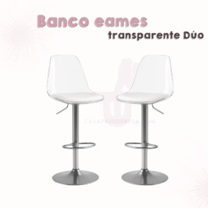 Banco Eames Transparente Dou (2 pzas.)