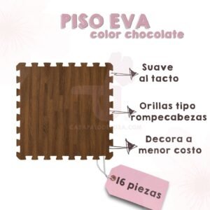 PISO EVA chocolate 16 pzas