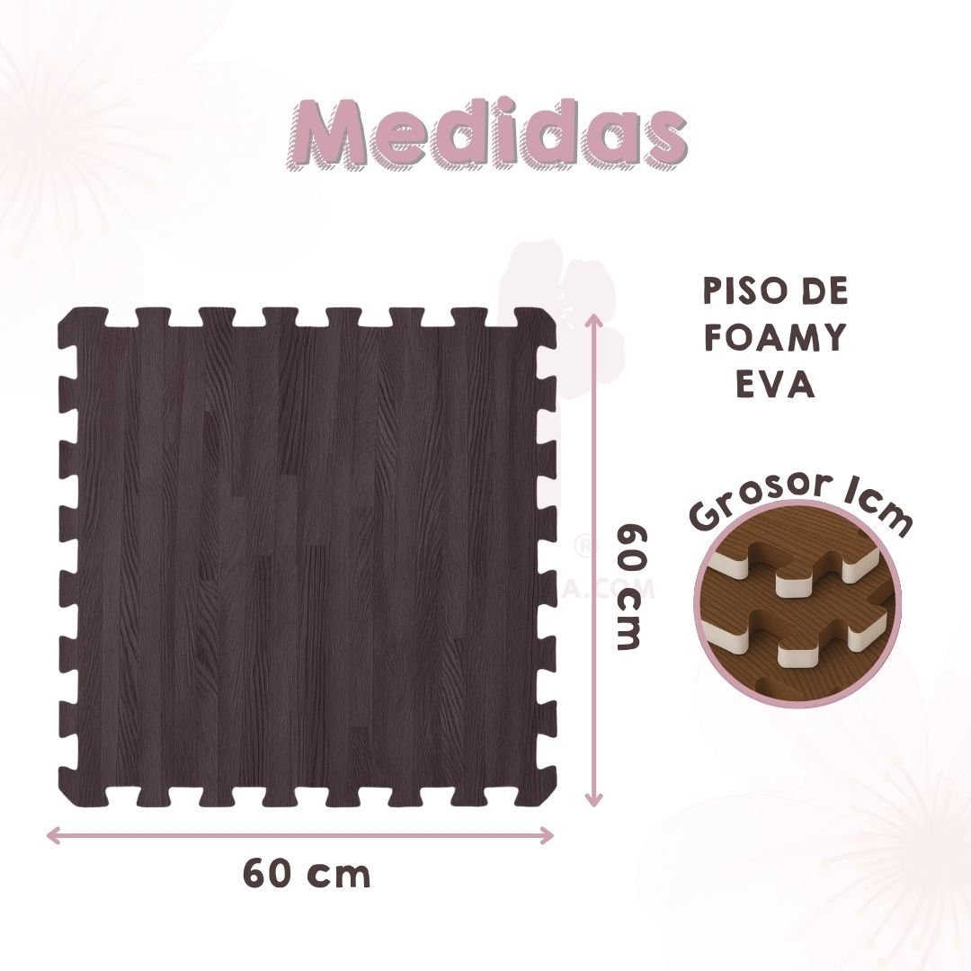 PISO EVA chocolate 16 pzas - Image 2