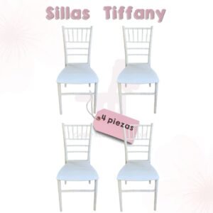 Sillas Tiffany 4 piezas