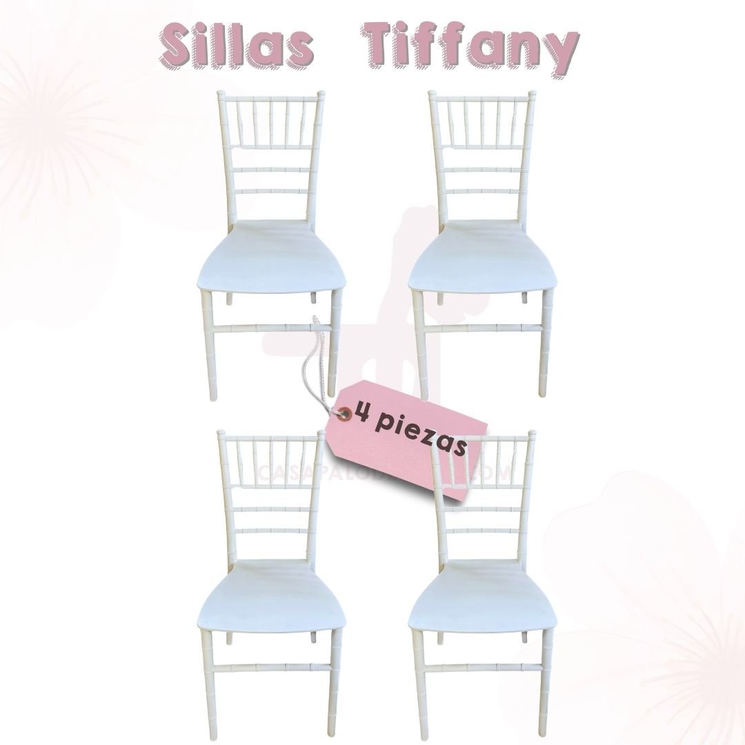 Sillas Tiffany 4 piezas