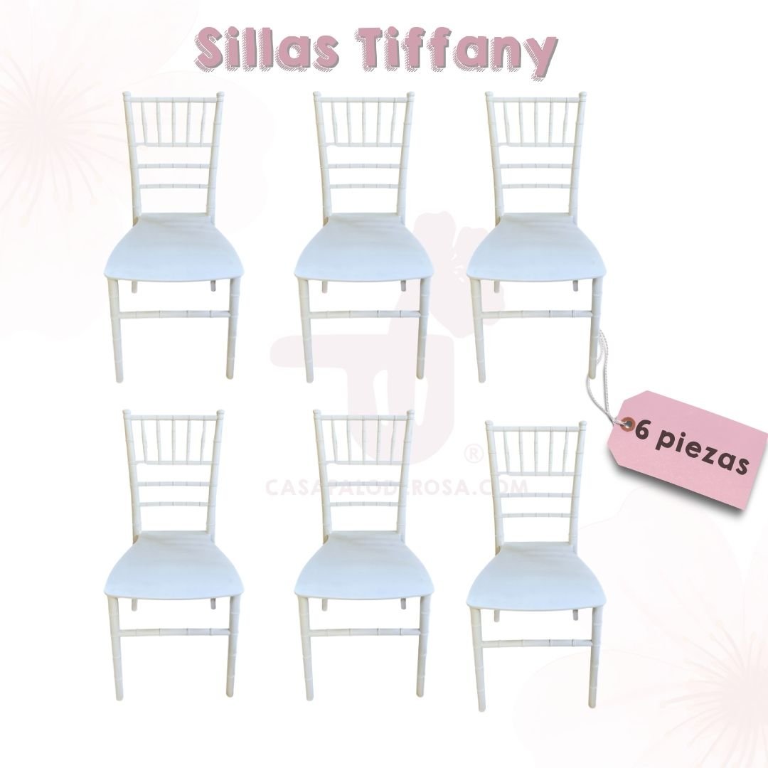 Sillas Tiffany 6 piezas