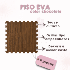 PISO EVA chocolate 4 pzas