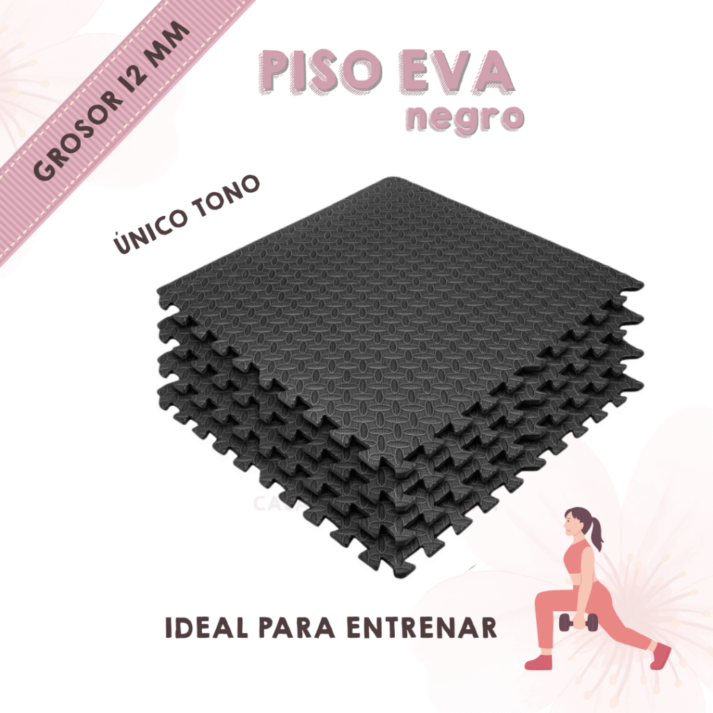 Piso Eva Negro 60x60x1.2