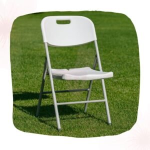 Silla plegable blanca